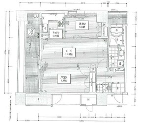 リーガルタワー大阪の物件間取画像